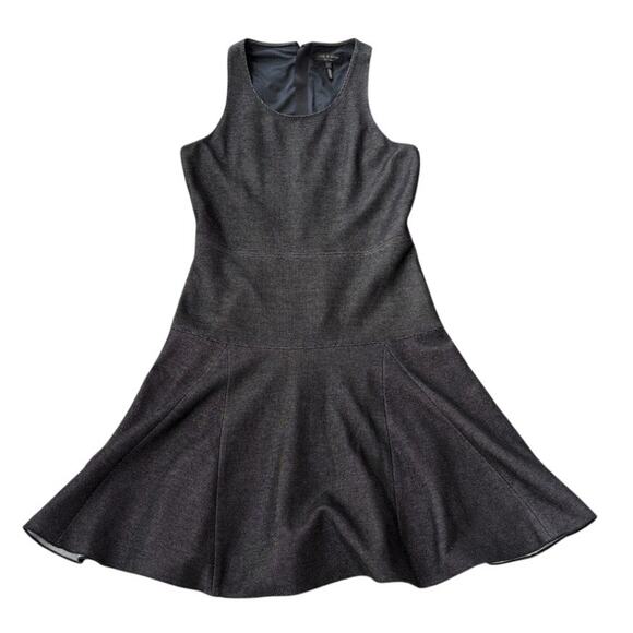 rag & bone Dresses & Skirts - Rag & Bone Denim Mini Dress Size 6 Sleeveless Drop Waist Zip Back